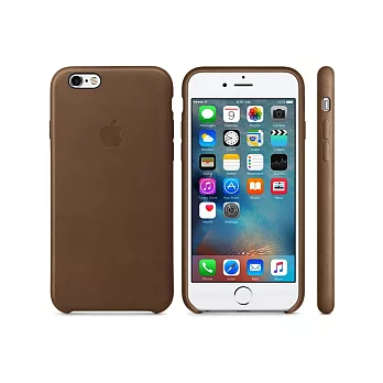 Apple 原廠 iPhone6 / 6S case 適用 皮革保護套(棕色-盒裝)棕色