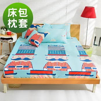 英國Abelia《英國衛兵》單人天使絨床包枕套組