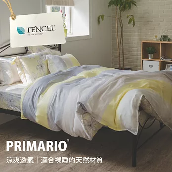 PRIMARIO【梨木道】台灣製 100%奧地利天絲 加大薄被套床包四件組