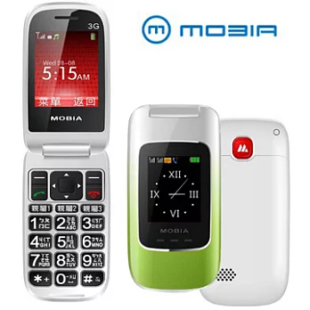 摩比亞 MOBIA M700 2.4吋單卡時尚多色彩折疊機白綠