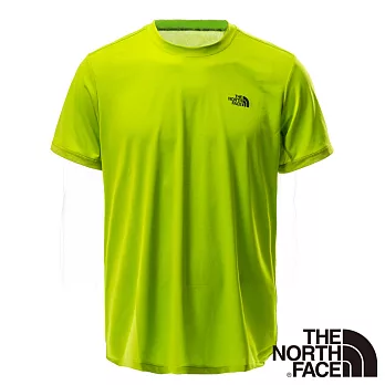 【The North Face】男 FLASHDRY短袖圓領衫M鸚鵡綠