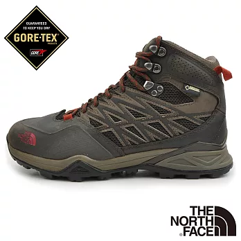 【The North Face】男 GT中筒登山鞋US9.5灰咖啡/紫檀紅