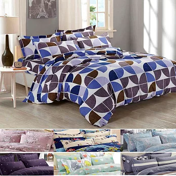 舒適柔感絲柔絨-特大床包枕套3件組-多色可選A.玫瑰花茶