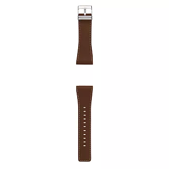 Smart Canvas chicolate leather band silver metal 真皮深棕款錶帶