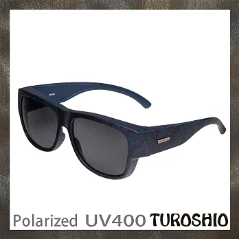 Turoshio TR90 偏光套鏡-近視/老花可戴 H80098 C12圖紋藍(大)