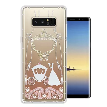 WT Samsung Galaxy Note 8 奧地利水晶彩繪空壓手機殼(精靈捧花)