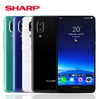 Sharp AQUOS S2(4G/64G版)異形全螢幕雙卡智慧機標配版※送手機支架※釉理白