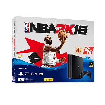 PS4 Pro主機CUH-7017系列1TB NBA 2K18同捆組