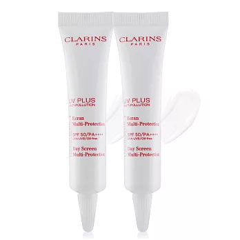 CLARINS 克蘭詩 輕呼吸全效UV隔離露SPF50/PA++++(10ml)X2#透明色-百貨公司貨