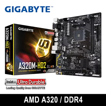 GIGABYTE技嘉 GA-A320M-HD2 主機板(M-ATX)