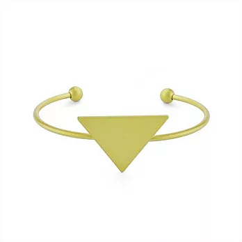 Snatch 三角幾何薄片手環-霧金 / Triangle Slice Bracelet - Gold