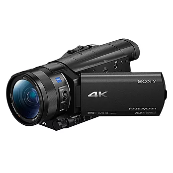 (公司貨)SONY FDR-AX100 4K 高畫質數位攝影機-送專用電池(FV100)+64G記憶卡+防護包+專用充電器(FV)+蔡司拭鏡紙+保護貼+讀卡機