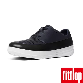 【FitFlop TM】SPORTY-POP SOFTY SNEAKERSUS5LEATHER-黑藍