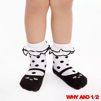 WHY AND 1/2 mini 普普熊短襪 防滑襪 多色可選01黑色