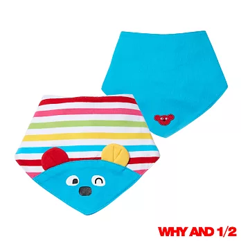WHY AND 1/2 mini普普熊雙面戴圍兜 多色可選02彩條