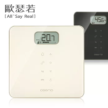 OSERIO歐瑟若-多功能BMI智能體重秤MAG-605W(白色)