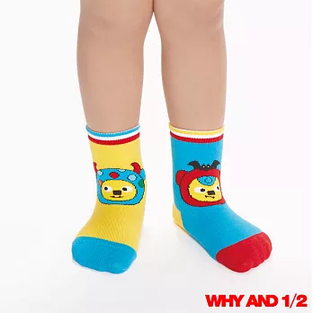 WHY AND 1/2 mini搞怪造型短襪 防滑襪 多色可選02藍色