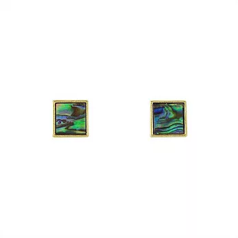 Snatch 奇幻之島貝殼耳環 - 正方形 / Fantastic Island Shell Earrings - Square