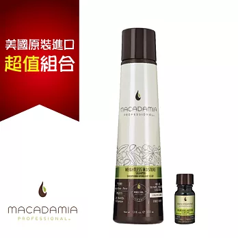 Macadamia Professional 瑪卡奇蹟油 輕柔髮浴300ml+潤澤瑪卡油10ml