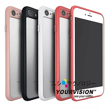 iPhone 8 Plus / iPhone 7 Plus 5.5吋 鏡頭加護(柔軟)隱形背板美機保護套 保護殼_紅