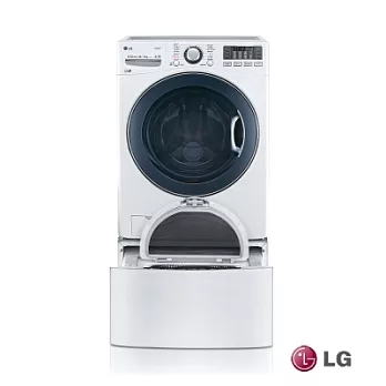 LG 樂金 TWINWash 雙能洗(蒸洗脫烘) 典雅白 16公斤(WD-S16VBD)+2.5公斤(WT-D250HW)洗衣容量 含基本安裝