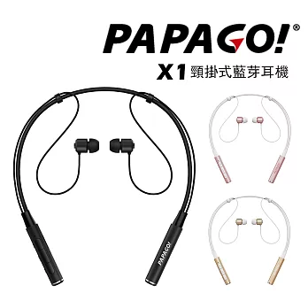 PAPAGO X1 頸掛式立體聲藍芽耳機玫瑰金