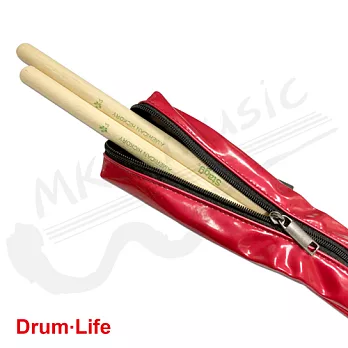 Drum Life 台灣製 PU防水材質 鼓棒袋 1入(多色可選)紅色