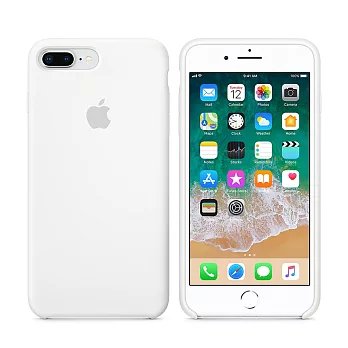 Apple 原廠 iPhone 8 Plus / 7 Plus case 適用 矽膠保護殼白色