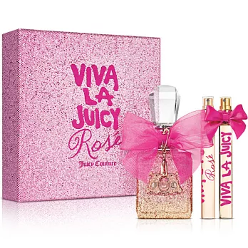 Juicy Couture Viva La Juicy Rose 香氛禮盒(淡香精50ml+10ml+10ml)