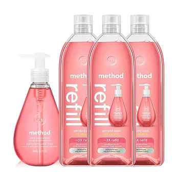 Method美則 粉紅葡萄柚洗手乳5件特惠組