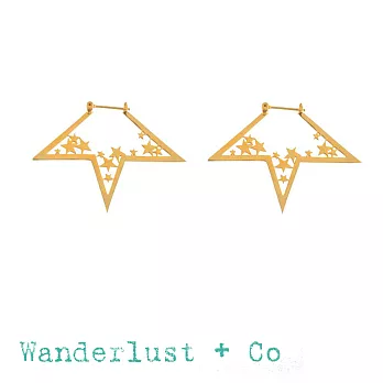 Wanderlust+Co 澳洲品牌 金色星星耳環 經典款繁星耳環 NOVA