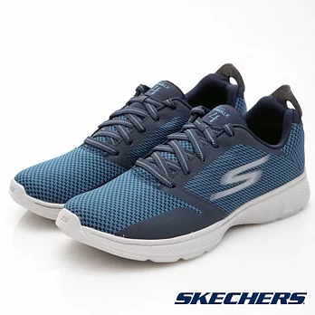 SKECHERS 男款 GO Walk 4 健走鞋54169 NVGY / (美國品牌、輕量、避震、運動休閒鞋)US8藍-灰