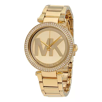 Michael Kors 金 經典LOGO腕錶MK5784