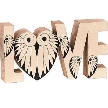 【U】DeMaui頂茂家居 - VOX Love字體木製裝飾 白色 (#220010040)