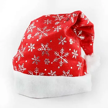 【摩達客】耶誕派對-毛絨邊雪花造型聖誕帽