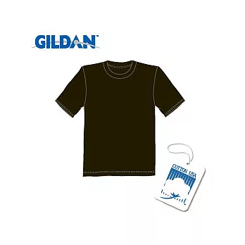 GILDAN 總代理-100%美國棉~圓筒短袖素面T-Shirt~黑M號