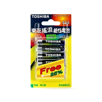 日本TOSHIBA 搖滾鹼性電池_4號10入