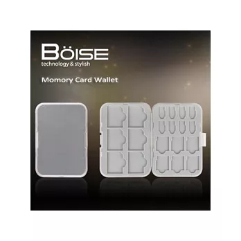 BOISE Momory Card Wallet 3種記憶卡收納盒/灰灰