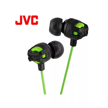 JVC XTREME XPLOSIVE重低音耳道式耳機-綠色(HAFX101G)