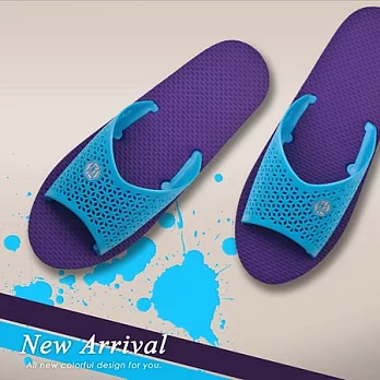 V-CUT 漾彩復古拖鞋 (藍x紫) Classic_L ／藍x紫