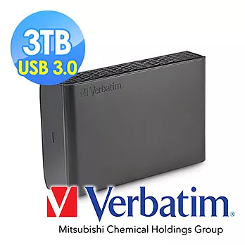 Verbatim 威寶 3TB USB3.0 3.5吋 節能備份外接硬碟