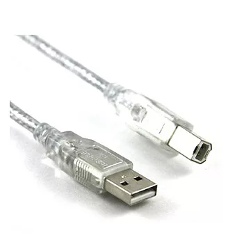 Bravo-u USB 2.0 傳真機印表機連接線/A公對B公-透明(1.5m)-2入