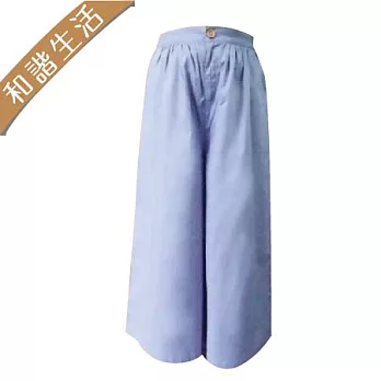 【和諧生活有機棉】紫羅蘭寬口長褲FREE紫羅蘭