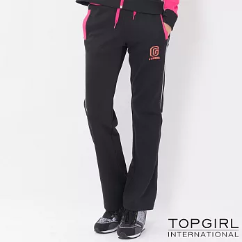 TOP GIRL-魅力無限顯瘦修身套裝-褲子M黑