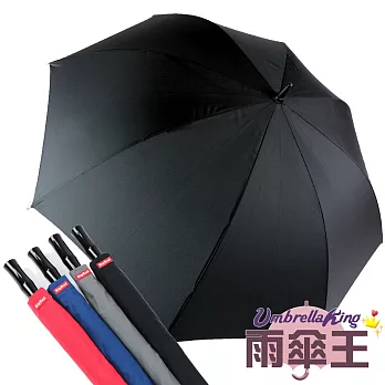 【雨傘王】BigRed GOLFER 30吋超大傘面自動直傘-黑色黑色