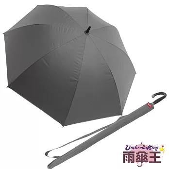【雨傘王】頂天高爾夫☆ 30吋超大傘面自動直傘-頂天灰色灰色