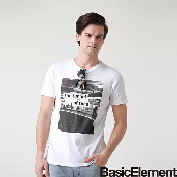 【BasicElement】男款時光隧道T恤M白色
