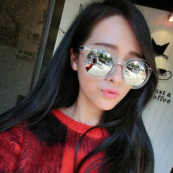 Seoul Show 迷幻色彩 水銀膠框太陽眼鏡墨鏡8色 透明白