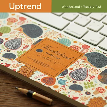 Uptrend Wonderland│ Weekly Pad電腦週記本‧刺蝟與鳥