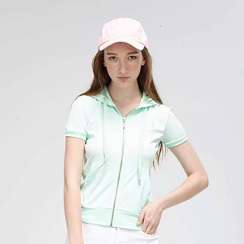 TOP GIRL-連帽短袖外套M綠